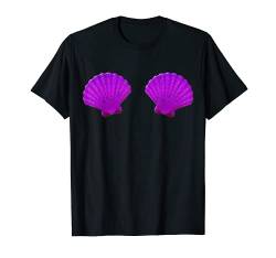 Lustige Meerjungfrau-Muschel-BH Top Festival Muschel Party T-Shirt von Funny Mermaid Shell Shop