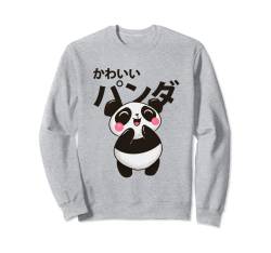 Kawaii Panda Shirt Mädchen Jungen Geschenk Japanische Kana Manga Anime Sweatshirt von Funny Panda Japanese Anime Gift Apparel