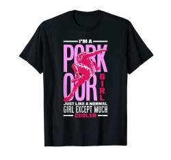 Damen-Parkour-Mädchen mit Aufschrift "I'm A Parkour", lustiges Parkour-Mädchen T-Shirt von Funny Parkour Free Running Apparel & Gifts