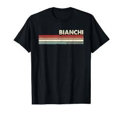 Bianchi Hemd - Lustiger Retro Vintage Name 80er 90er Jahre T-Shirt von Funny Personalized First Name Themed Apparel