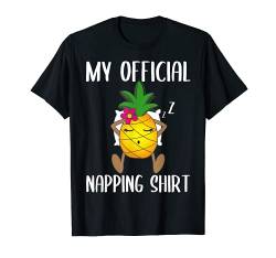 My Official Napping Shirt Schlafanzug, Ananas, Jammies T-Shirt von Funny Pyjamas Gift Ideas