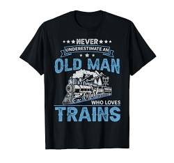 Lustige Dampfzug Graphic Railroad für Männer Zug Liebhaber T-Shirt von Funny Railway Lover Gifts & Railroad Fan Outfits