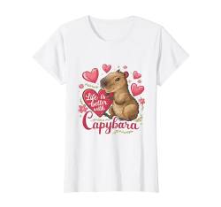 Süße Baby-Capybara für Kinder und Mädchen – niedlicher Capibara-Nager T-Shirt von Funny Rat groundhog Capibara Pet Gifts Tees