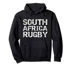 Distressed Rugby Quote Gift for Men South Africa Rugby Pullover Hoodie von Funny Rugby Shirts & Vintage Gifts Design Studio