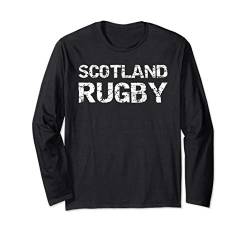 Distressed Scottish Rugby Quote Gift for Men Scotland Rugby Langarmshirt von Funny Rugby Shirts & Vintage Gifts Design Studio