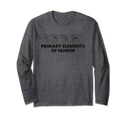 Funny Periodic Table Sarcasm Elements Of Humor Sarcastic Langarmshirt von Funny Sarcastic Humor Designs by JMI