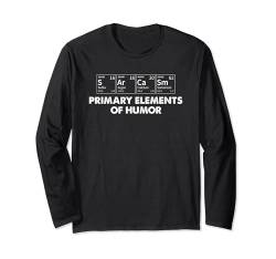 Funny Periodic Table Sarcasm Elements Of Humor Sarcastic Langarmshirt von Funny Sarcastic Humor Designs by JMI