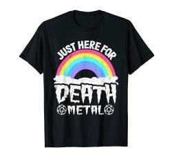 Punkrock Kinderband Metal Rainbow Just Here für Death Metal T-Shirt von Funny Satanic & Death Metal Gifts Men Women Kids