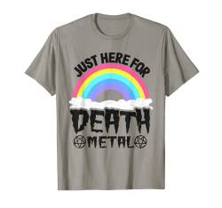 Punkrock Kinderband Metal Rainbow Just Here für Death Metal T-Shirt von Funny Satanic & Death Metal Gifts Men Women Kids