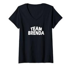 Damen Mannschaft Brenda T-Shirt mit V-Ausschnitt von Funny Team