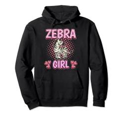 Damen Zebra Girl Mädchen Zebra Pullover Hoodie von Funny Zebra Merch Women & Girls