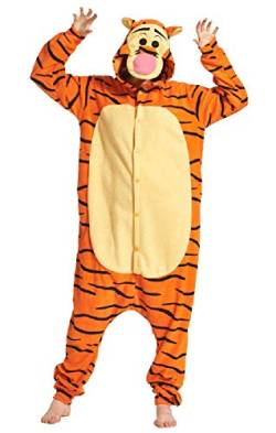 FunnyCos Einteiler für Erwachsene, Tier, Unisex, Halloween, Cosplay, Kostüm, Loungewear, Tigger, Large von FunnyCos