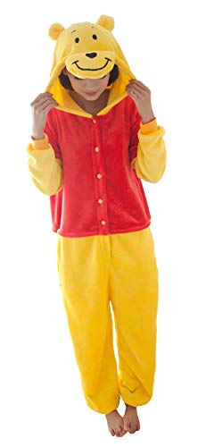 FunnyCos Einteiler für Erwachsene, Tier-Pyjama, Unisex, Halloween, Cosplay, Kostüm, Loungewear, Winnie The Pooh, 46 von FunnyCos