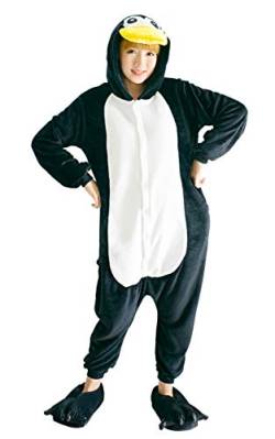 FunnyCos Erwachsene Onesie Tier Pyjama Unisex Halloween Cosplay Kostüm Loungewear, pinguin, Large von FunnyCos