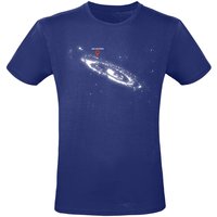 Funshirt T-Shirt - You Are Here - M bis 3XL - für Männer - Größe XXL - dunkelblau von Funshirt