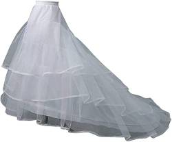 Fuomomo Petticoat Reifrock Unterröcke Damen Fur Meerjungfrau Brautkleid Hochzeitskleid Frauen Trompete Meerjungfrau Fischschwanz Petticoat (White-Large, One Size) von Fuomomo