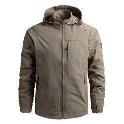 Fupodd Herren-Jacken mit Stehkragen Winterjacke Herrenjacke Outdoor Jacken Für Männer Winddicht Sportliche Jacken Herren Mit Kapuze Freizeitjacke Männer Windbreaker Winter Wasserdicht von Fupodd