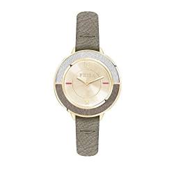 FURLA Damen Analog Quarz Smart Watch Armbanduhr mit Leder Armband R4251109515 von Furla