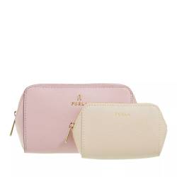 Furla Camelia Kosmetiktasche Rosa Leder von Furla