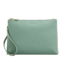 Furla Opportunity S Pouch Mediterraneo Handtasche Grün Leder von Furla