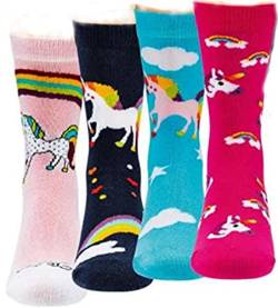 FussFreunde 3 Paar Ki. Stoppersocken, ABS mit Anti-Loch-Garantie-Garantie (Einhörner, eu_footwear_size_system, toddler, men, numeric_range, medium, numeric_27, numeric_30) von FussFreunde