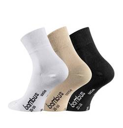 FussFreunde Kurze Bambussocken mit zusätzlicher Garantie, 3 Paar extraweiche Socken mit kurzem Schaft, Quarter Socken (Weiß, 43/46-3 Paar) von FussFreunde