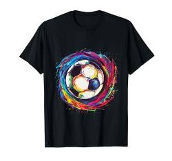 Fußball T-Shirt Fußballspieler Kicken Fußballer Kinder Junge T-Shirt von Fußball Geschenke & Geschenkidee für Fußballer
