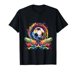 Fußball T-Shirt Fußballspieler Kicken Fußballer Kinder Junge T-Shirt von Fußball Geschenke & Geschenkidee für Fußballer