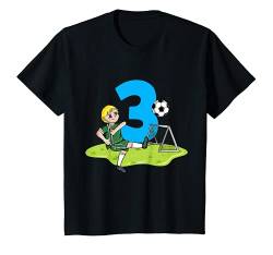 Kinder Geburtstagsshirt 3 Jahre Fussball T-Shirt 3. Geburtstag von Fussball Shirts zum 3. Geburtstag