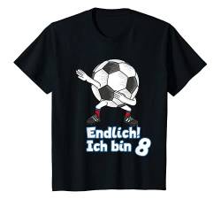 Kinder Geburtstagsshirt 8 Jahre Fussball T-Shirt 8. Geburtstag T-Shirt von Fussball Shirts zum 8. Geburtstag