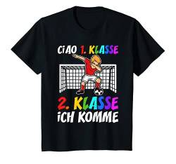 Kinder Fußball 2. Klasse Grundschule Zweitklässler Junge T-Shirt von Fußballer Einschulung Junge Geschenke