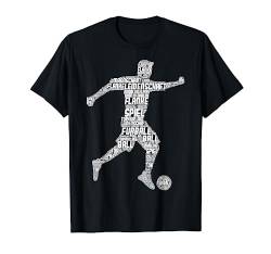 Fußball Fußballer Jungen Kinder Männer T-Shirt von Fussballer & Fussball Fan Motiv Geschenkideen
