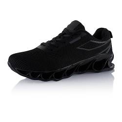 Fusskleidung® Damen Herren Laufschuhe Dämpfung Sportschuhe leichte Gesundheitsschuhe Schwarz EU 38 von Fusskleidung