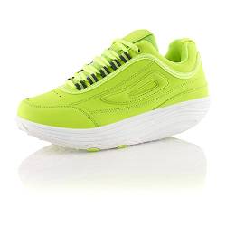 Fusskleidung® Damen Herren Sneaker Abrollsohle Sportschuhe leichte Gesundheitsschuhe Gruen EU 38 von Fusskleidung