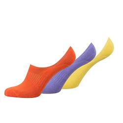 Fussvolk Inshoes Socks 3 Pack Box - Füßlinge, Footies aus Frottee mit Silikon für angenehmes Tragen bei Anti-Rutsch, Farben:yellow, SockSizes:35-38 von Fussvolk