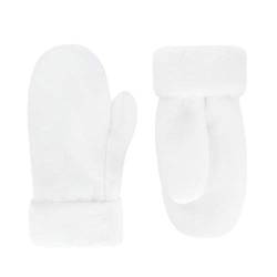 Futrzane Faux Fur Winter Handschuhe für Damen - Sehr weiche Fäustlinge mit Kaninchenfellfutter (Weißer Kaninchen) von Futrzane