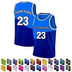 FwSYouMAI Benutzerdefinierte Basketball-Trikot, gedruckt Team Name/Nummer, personalisierte Sport-Trikots Uniformen für Männer/Frauen/Jungen/Mädchen-Stil 12 von FwSYouMAI