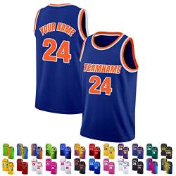 FwSYouMAI Benutzerdefinierte Basketball-Trikot, gedruckt Team Name/Nummer, personalisierte Sport-Trikots Uniformen für Männer/Frauen/Jungen/Mädchen-Stil 22 von FwSYouMAI