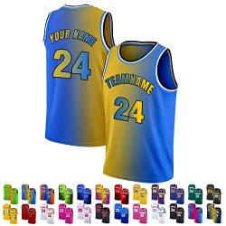 FwSYouMAI Benutzerdefinierte Basketball-Trikot, gedruckt Team Name/Nummer, personalisierte Sport-Trikots Uniformen für Männer/Frauen/Jungen/Mädchen-Stil 6 von FwSYouMAI