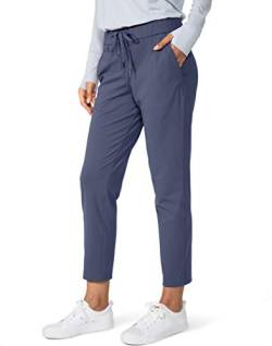 G Gradual Damen 7/8 Hose mit tiefen Taschen Arbeitshose für Frauen Athletic Workout Lounge - Blau - X-Klein von G Gradual