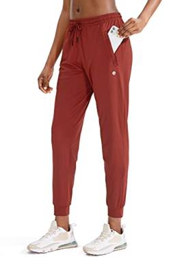 G Gradual Damen Jogginghose mit Reißverschlusstaschen Tapered Running Sweatpants für Frauen Lounge, Joggen - - XX-Large von G Gradual