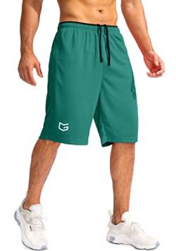 G Gradual Herren Basketball Shorts, Grün , Mittel von G Gradual