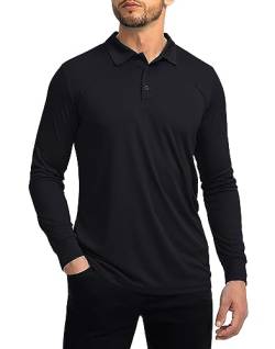 G Gradual Herren Golfshirts, schwarz, Groß von G Gradual