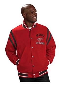 G-III - NHL Detroit Red Wings Tailback Varsity Jacke Farbe Rot, Größe XL von G-III