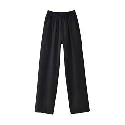 G-LIKE Chinesische Kung Fu Herren Hose – Traditionelle Kampfkunst Taichi Wushu Kungfu Lange Trainingshose Jogginghose Freizeithose Herrenhose Sporthose Loser Stil - Baumwolle (Schwarz, M) von G-LIKE