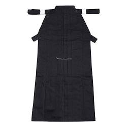 G-LIKE Kampfsport Kendo Kenjutsu Uniform - Traditionelle Japanische Schwertkampfkunst Kostüm Karate Ninja Aikido Training Kleidung Keikogi Jacke Hakama Hose für Männer Frauen (Black, S) von G-LIKE