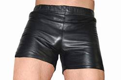 G-Lord-Style Leder Boxershorts Shorts Unterhose Kurze Lederhose Unterwäsche (M) von G-Lord-Style