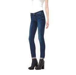 G-STAR RAW Damen 3301 Mid Waist Skinny Jeans, Blau (medium aged D05700-9874-071), 23W / 30L von G-STAR RAW