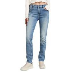 G-STAR RAW Damen Ace 2.0 Slim Straight Jeans, Blau (sun faded niagara D23638-C051-D898), 31W / 32L von G-STAR RAW