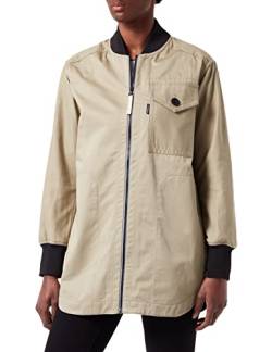 G-STAR RAW Damen Bomber Collar Overshirt 2.0, Beige (tree house D21026-C960-C941), S von G-STAR RAW